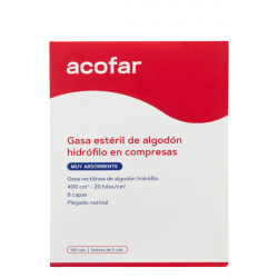 ACOFAR GASA ESTERIL DE ALGODON HIDROFILO 100U