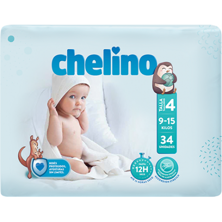 Chelino Pañal infantil Talla 3 (4-10kg), 36 Unidades ( Paquete de 1)