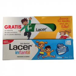 Comprar Lacer Infantil Gel Dental Fresa 75ml - FarmaZara