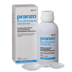 PRANZO 62,5  1,25  0,5 mgml SOLUCION ORAL