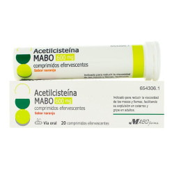 ACETILCISTEINA MABO 600 MG COMPRIMIDOS EFERVESCENTES SABOR NARANJA