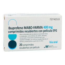 IBUPROFENO MABO-FARMA 400 MG COMPRIMIDOS RECUBIERTOS CON PELICULA EFG