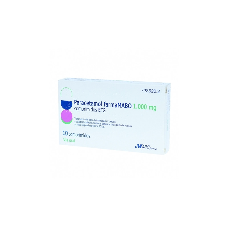 PARACETAMOL MABO 1000MG COMPRIMIDOS EFG