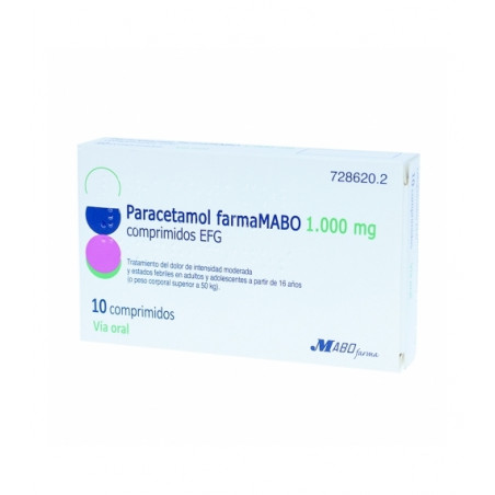 PARACETAMOL MABO 1000MG COMPRIMIDOS EFG