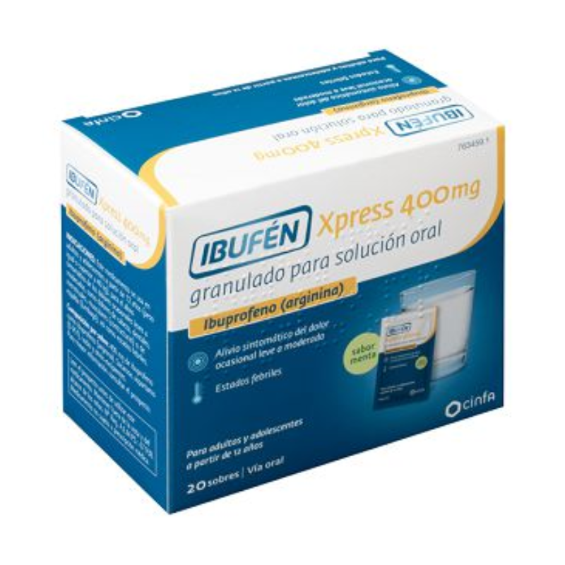 IBUFÉN XPRESS 400 MG GRANULADO PARA SOLUCIÓN ORAL