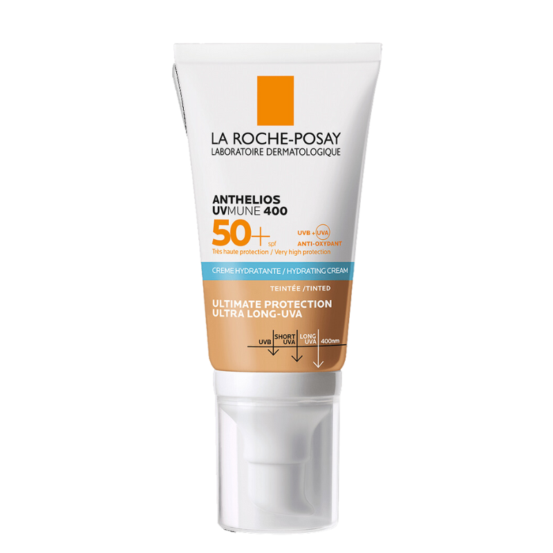 ANTHELIOS UVMUNE 400 CREMA HIDRATANTE SPF50+ CON COLOR