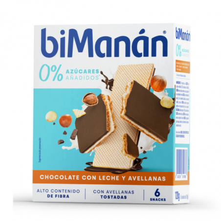 BIMANAN beKOMPLETT BARQUILLOS CHOCOLATE NEGRO PRALINÉ SNACK 6U