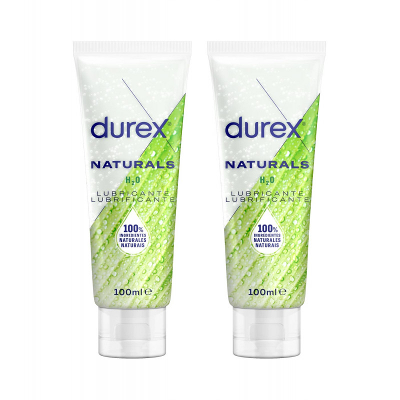 DUREX LUBRICANTE NATURALS H2O DUPLO 2x100ML