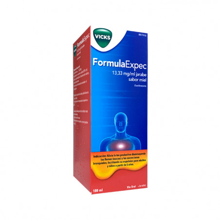 FORMULAEXPEC 13,33 MG/ML JARABE 180 ML SABOR MIEL