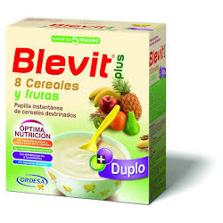 BLEVIT PLUS DUPLO 8 CEREALES Y FRUTAS  600 G