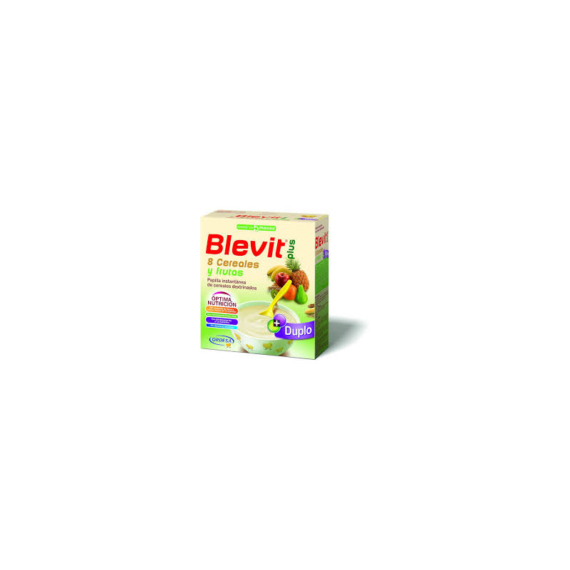 BLEVIT PLUS DUPLO 8 CEREALES Y FRUTAS  600 G