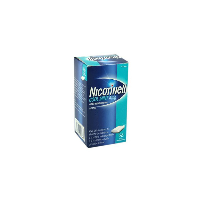 NICOTINELL COOL MINT 4 mg CHICLE MEDICAMENTOSO