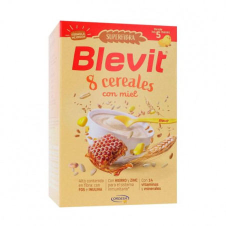 BLEVIT SF 8 CEREALES Y MIEL 500G