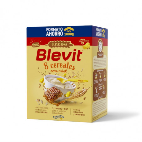 BLEVIT SF 8 CEREALES Y MIEL 1000G