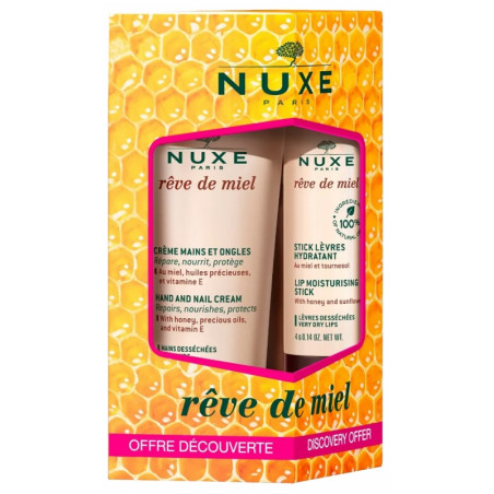 NUXE REVE DE MIEL OFERTA CREMA DE MANOS Y STICK LABIAL