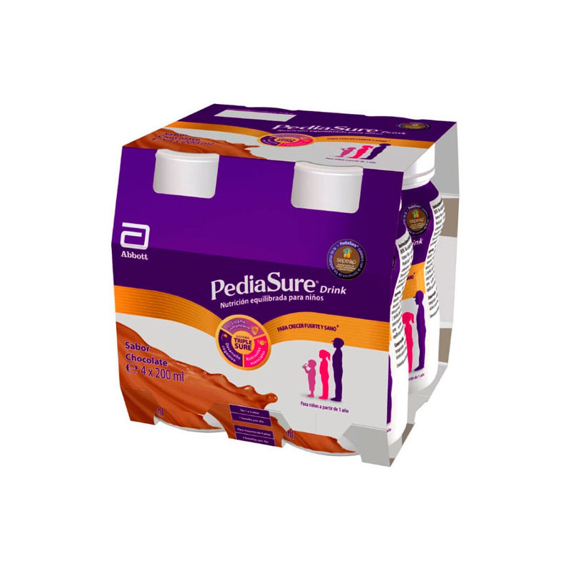 PEDIASURE DRINK CHOCOLATE 4x200ML