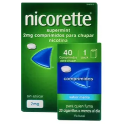 NICORETTE SUPERMINT 2 mg COMPRIMIDOS PARA CHUPAR EFG