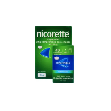 NICORETTE SUPERMINT 2 mg COMPRIMIDOS PARA CHUPAR EFG