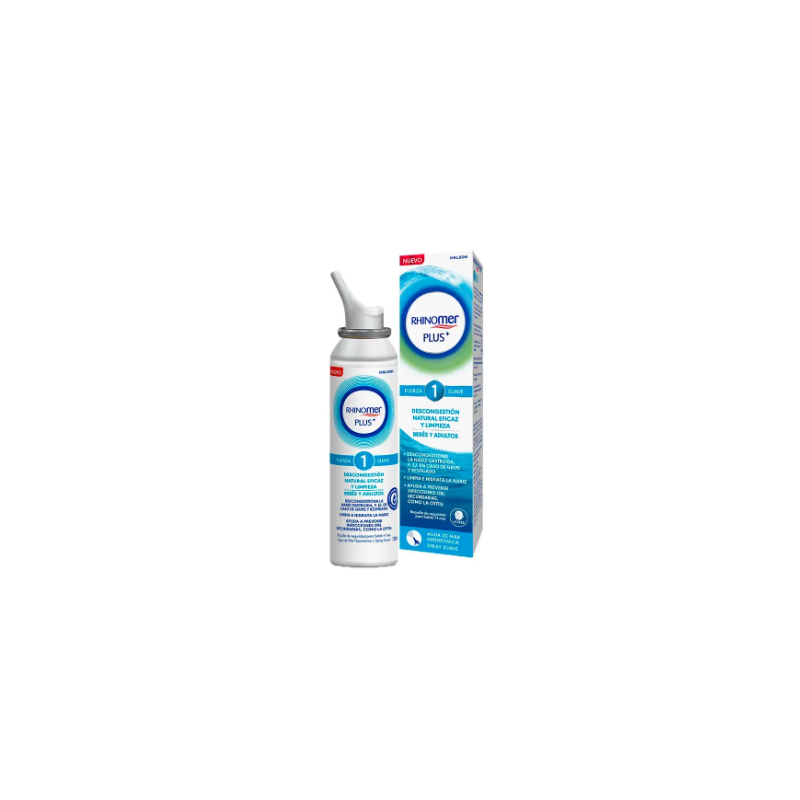 RHINOMER PLUS + FUERZA 1 SUAVE NEBULIZADOR LIMPIEZA NASAL 135ML