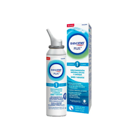 RHINOMER PLUS + FUERZA 1 SUAVE NEBULIZADOR LIMPIEZA NASAL 135ML