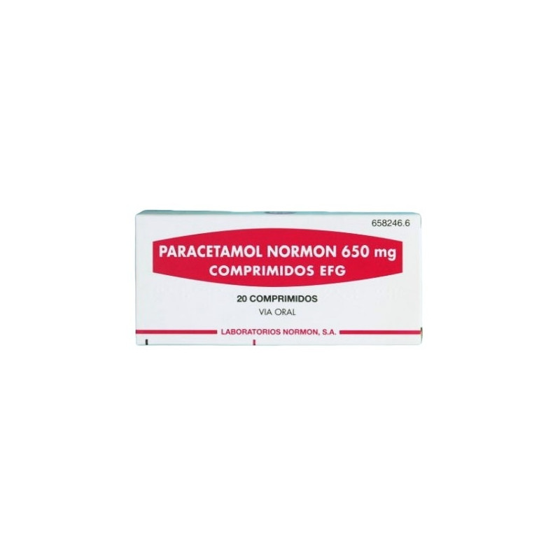 Comprar Paracetamol Normon 650 Mg Comprimidos Efg 